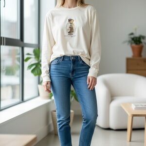 Polo by Ralph Lauren Women's Denim Blue Straight Leg Jeans